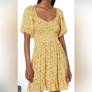 NWT BILLABONG Something Pretty Yellow Boho Dress Size Large *read*